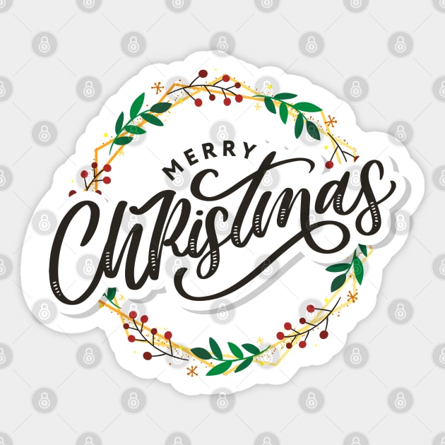 Merry Christmas Sticker by SSK designs